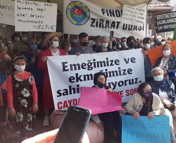 Çay Üreticisi Eylem İçin Fındıklı’da Alana İndi