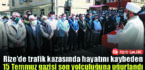 Rize’de trafik kazasında hayatını kaybeden 15 Temmuz gazisi son yolculuğuna uğurlandı