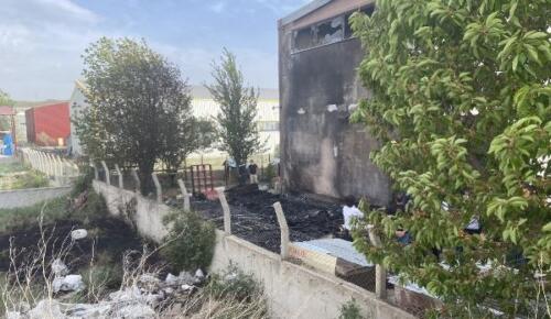 Sivas’ta, Organize Sanayi Bölgesi’nde kulübe yangını