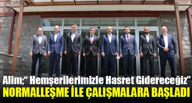 Alim;“ Hemşerilerimizle Hasret Gidereceğiz”