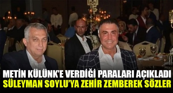 Sedat Peker’den 9. video! Metin Külünk’e verdiği paraları açıkladı