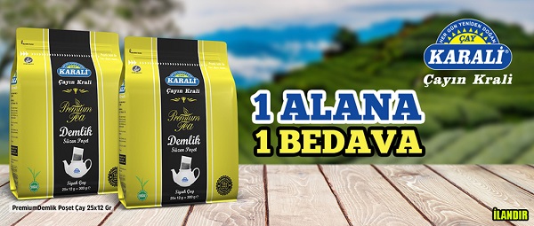 Karali Premium Demlik Poşette ‘1 alana 1 bedava’ kampanyası