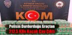 Polisin Durdurduğu Araçtan 212,5 Kilo Kaçak Çay Çıktı