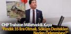 CHP’li KAYA “Fındık 35 lira Olmalı, “Söküm Destekleri Neden Ödenmiyor?”