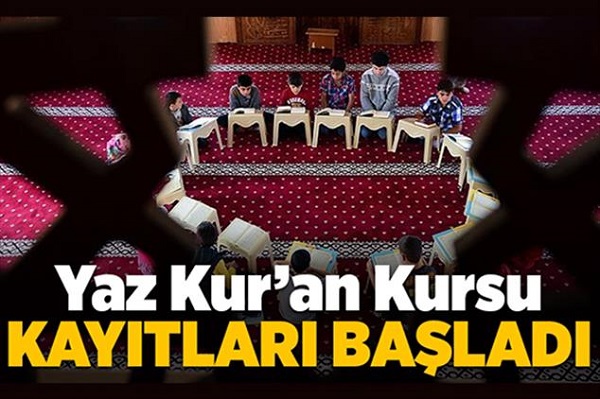 Yaz Kur’an Kursu kayıtları başladı