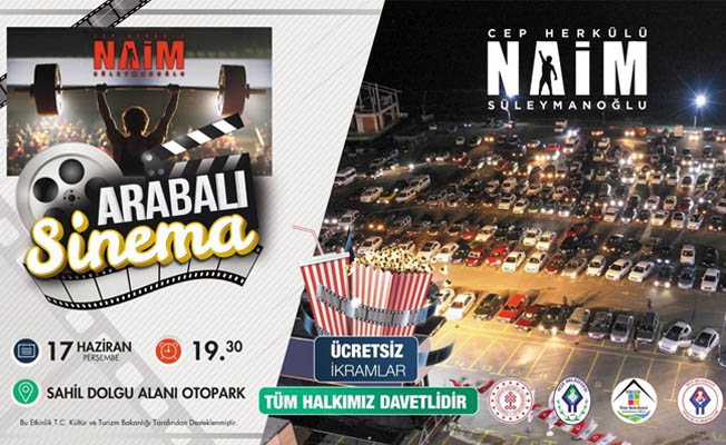 Rize Belediyesi arabalı sinema etkinliğinin 2.’sini düzenliyor