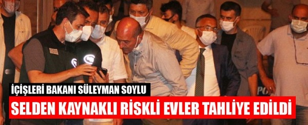 Bakan Soylu: Rize’de selden kaynaklı riskli evler tahliye edildi