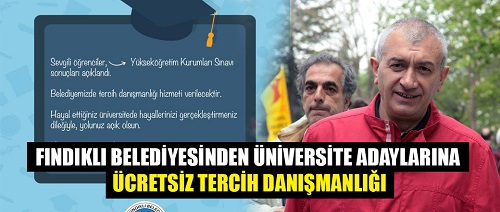 FINDIKLI BELEDİYESİNDEN ÜNİVERSİTE ADAYLARINA ÜCRETSİZ TERCİH DANIŞMANLIĞI