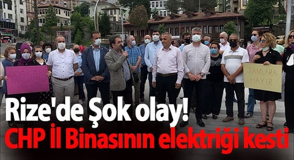 Skandal: CHP İl Başkanlığı’nın elektriği “fazla kullandınız” gerekçesiyle kesildi