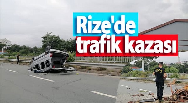 Rize’de trafik kazası: 1 yaralı