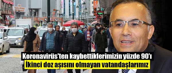 Rize Valisi Kemal Çeber: Koronavirüs’ten kaybettiklerimizin yüzde 90’ı ikinci doz aşısını olmayan vatandaşlarımız