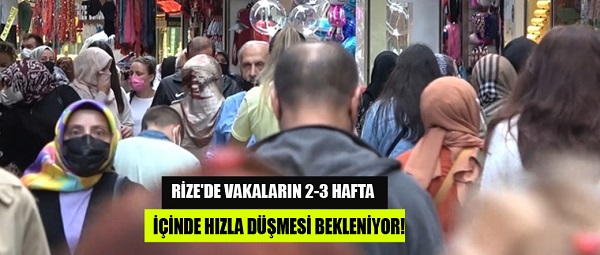 Rize’de vakaların 2-3 hafta içinde hızla düşmesi bekleniyor