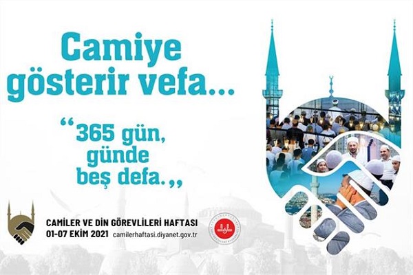 Camiler ve Din Görevlileri Haftası, “Cami, Din Görevlileri ve Vefa” temasıyla başlıyor