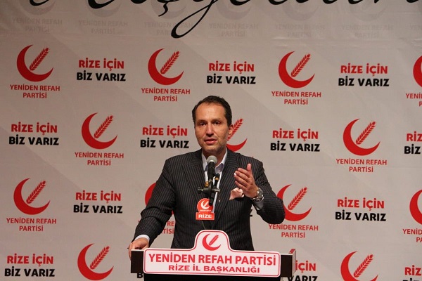 Yeniden Refah Partisi Genel Başkanı Fatih Erbakan Rize`ye Geliyor