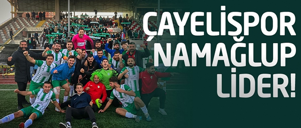 Çayelispor namağlup lider