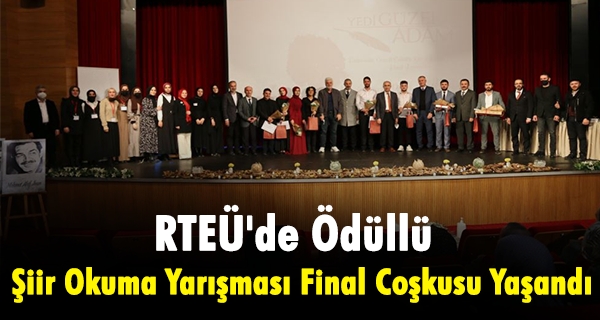 RTEÜ’de Ödüllü Şiir Okuma Yarışması Final Coşkusu Yaşandı