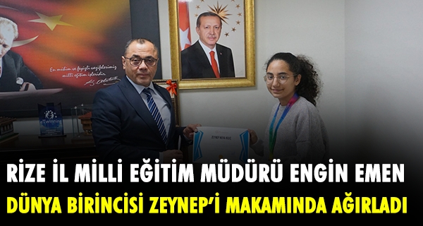 İl milli eğitim müdürü matematik Olimpiyatı dünya birincisini makamında ağırladı