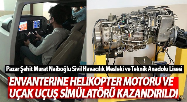 HELİKOPTER MOTORU VE UÇAK UÇUŞ SİMÜLATÖRÜ KAZANDIRILDI