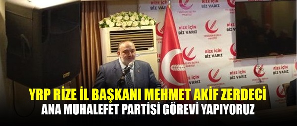 Ana Muhalefet Partisi Görevi Yapıyoruz