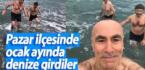 Ocak ayında denize girdiler