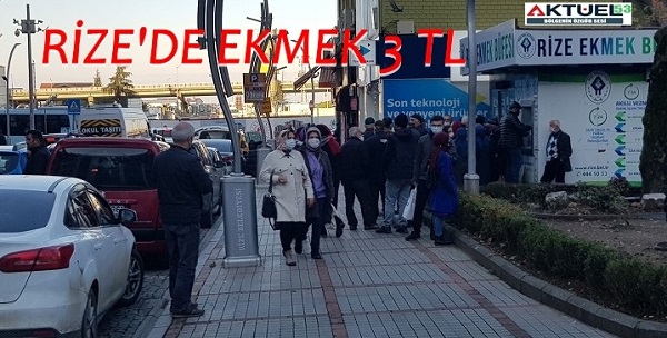 RİZE’DE EKMEĞE 1 AY İÇİNDE İKİNCİ KEZ ZAM!