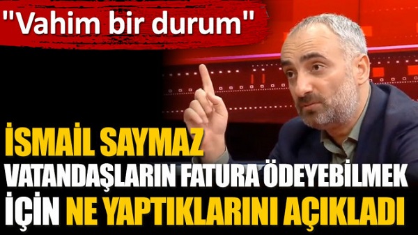 İsmail Saymaz, elektrik faturalarını ödemekte zorlanan vatandaşların ne yaptıklarını açıkladı