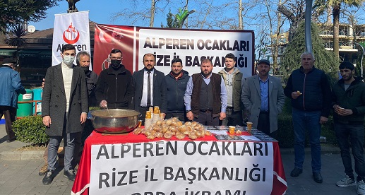 Alperen Ocaklarından, Vatandaşlara Çorba İkramı