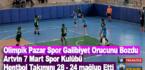 Olimpik Pazar Spor Kulübü Hentbol Takımı Galibiyet Orucunu Bozdu