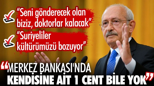 Kemal Kılıçdaroğlu: Merkez Bankası’nda kendisine ait 1 cent bile yok