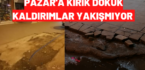 Pazar ‘a Kırık dökük kaldırımlar yakışmıyor