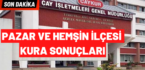 Pazar ve Hemşin İlçesi Çaykur Kura Sonuçları