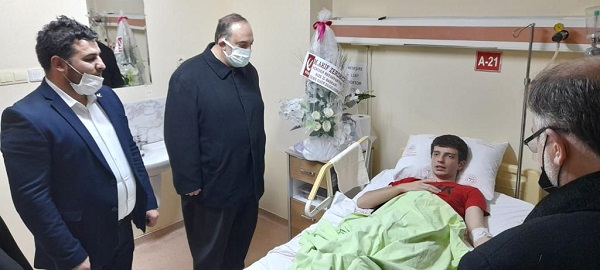 İl Başkanı Zerdeci ’den Kazazedelere Ziyaret