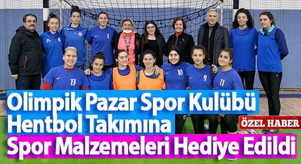 Olimpik Pazar Spor Kulübü Hentbol Takımına Spor Malzemeleri Hediye Edildi