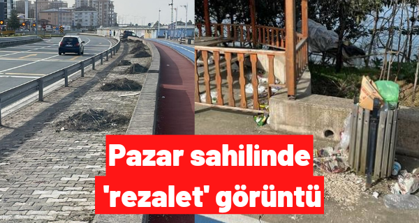 Pazar sahilinde ‘rezalet’ görüntü