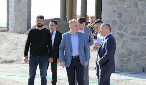 Rize Valisi Çeber ve Belediye Başkanı Metin, Deniz Feneri Sosyal Tesisinde İncelemede Bulundular