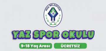 RİZE BELEDİYESİ’NDEN ÜCRETSİZ YAZ SPOR OKULLARI