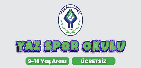 RİZE BELEDİYESİ’NDEN ÜCRETSİZ YAZ SPOR OKULLARI