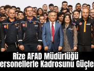 Rize AFAD Müdürlüğü Yeni Personellerle Kadrosunu Güçlendirdi