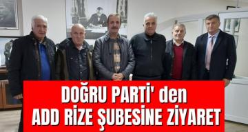 DOĞRU PARTİ’ den ADD RİZE ŞUBESİNE ZİYARET