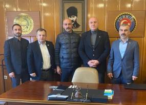 Başkan Özçelik’ ten Tek Gıda İş Başkanı Feyiz’e Hayırlı Olsun Ziyareti