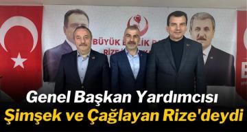 Genel Başkan Yardımcısı Şimşek ve Çağlayan Rize’deydi