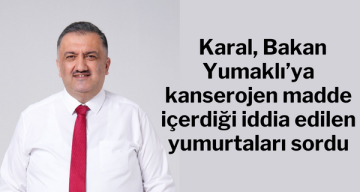 DEVA Parti’li Karal, Bakan Yumaklı’ya kanserojen madde içerdiği iddia edilen yumurtaları sordu