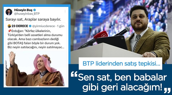 Hüseyin Baş: “Sen sat, ben babalar gibi geri alacağım!”