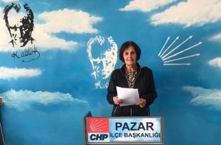 CHP Pazar İlçe Kadın kolları Başkanı Turan: ”Çocukların hayatının göz göre göre karartılmasına izin vermeyeceğiz”