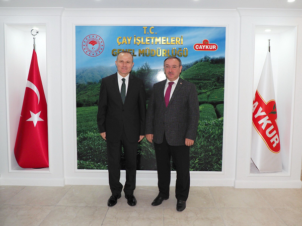 RİZE’NİN YENİ EMNİYET MÜDÜRÜ TÜRESİN’DEN GENEL MÜDÜRÜ ALİM’E ZİYARET