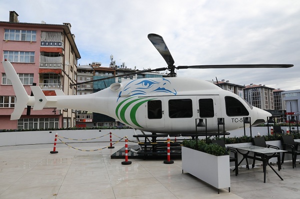 Rize’de Helikopterli Similasyon Hizmete Açıldı