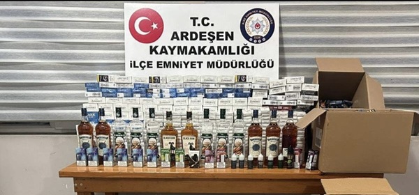 Ardeşen emniyetinden kaçakçılık operasyonu