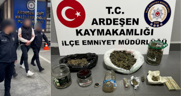 Ardeşen’de uyuşturucu operasyonunda 1 kişi tututklandı