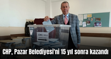 CHP, Pazar Belediyesi’ni 15 yıl sonra kazandı