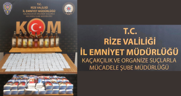 Rize’de kaçakçılık uygulamalarında son 1 ayda 11 kişi hakkında adli işlem yapıldı